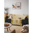 thumbnail image 6 of Farmhouse Sunflowers Couch Cover, Vintage Bees Airplane Country Floral Sofa Cover Blanket for 1 Seat Cushion, Sectional Sofa Slipcover Furniture Protector for Living Room Bedroom 71''x91'', 6 of 9