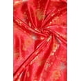 thumbnail image 3 of Chinese Medallion & Flower Brocade Satin, Sells by the Yard from Sal Tex Fabrics, Red, 3 of 3