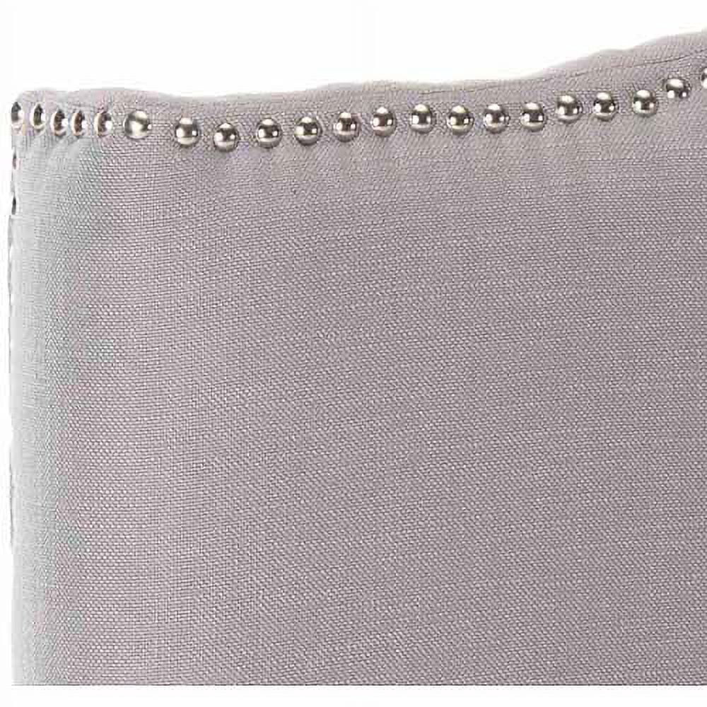 Safavieh Jeneve Retro Winged Upholstered Headboard, Twin, Arctic Grey