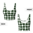 thumbnail image 4 of Yiaed Green White Christmas Tree Lumberjack Plaid Print Ladies Waistcoat Women Sports Vest Vest Sports Women Sports Top Yoga Vest for women-XX-Large, 4 of 8