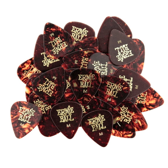 Ernie Ball Guitar Picks, Medium, Shell, 144-pack P09112