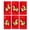 TJ2543, variant on 6 Elegant Glittering Red Envelopes Embellished With Golden Patterns For Traditional Festive Occasions
