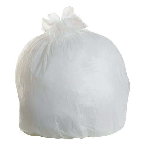 FlexSol High-Density Trash Bags, 43 x 48, 56-Gallon, 17 Micron, Clear ...