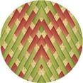 thumbnail image 1 of Ahgly Company Machine Washable Indoor Round Transitional Grapefruit Red Area Rugs, 7' Round, 1 of 7