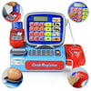 Modern Electronic Multi Functional Supermarket Cash Register Toy for kids with Touch Screen,Mic,Scanner Credit Card Reader Lights and Sound