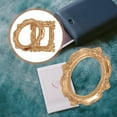 thumbnail image 2 of Golden Resin Mini Photo Frame Display Decor for Home 2 Pieces Small Size, 2 of 8
