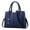 Navy, variant on BadPiggies Women Satchel Handbags Top Handle Purse Medium Tote Bag Vegan Leather Shoulder Bag (Navy)