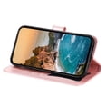 thumbnail image 4 of For Samsung Galaxy S24 6.2" Seven Petal Flower Embossed Strong Magnetic Attachment/Closure, Card Slots/Pocket, PU Leather Flip Wallet Case With Hanging Rope,Pink,For Galaxy S24 (5G), 4 of 7
