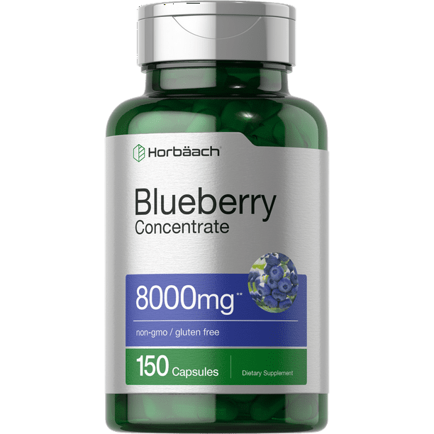 Blueberry Extract 8000 mg 150 Capsules Blueberry Concentrate