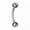 Lake Blue, variant on 1pc Women Eyebrow Circular Nail Body Piercing Delicate Jewelry Stainless Steel Nail Rings-Black