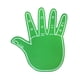 thumbnail image 3 of Guantes gigantes de espuma EVA para manos, dedos de espuma gigantes, divertidos y cómodos para animadoras. verde, 3 of 9