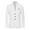 White, variant on EQWLJWE Mens Suit Jacket Casual Muti Button Slim Fit Sport Coat Solid Color Business Daily Blazer Gifts for Dad Gray XXXL