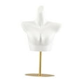thumbnail image 3 of Maniquí Femenino Torso Para Mujer, Forma De Cuerpo Para Tienda, Venta Al Por Menor, Escaparate, Soporte De Oro Blanco, 3 of 8