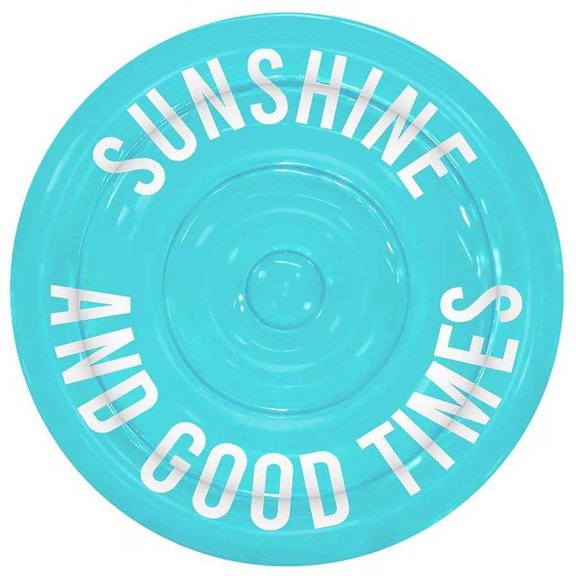 Sunshine and Good Times Pool Candy Inflatable Pool Island Circular Float 60 Dia