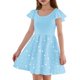 thumbnail image 3 of Girls 2025 Summer Dresses Plaid Dress Short Sleeve Casual Party Dresses for Kids Comfortable and Stylish Design ,Sie:110, 3 of 6