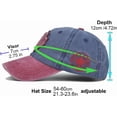 thumbnail image 4 of czcpp-Canada Baseball Cap,Adjustable,Canada Day Embroidered Maple Leaf Flag Golf Hat for Men Women Kids, 4 of 4