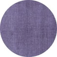 thumbnail image 1 of Ahgly Company Machine Washable Indoor Round Abstract Blue Modern Area Rugs, 8' Round, 1 of 4