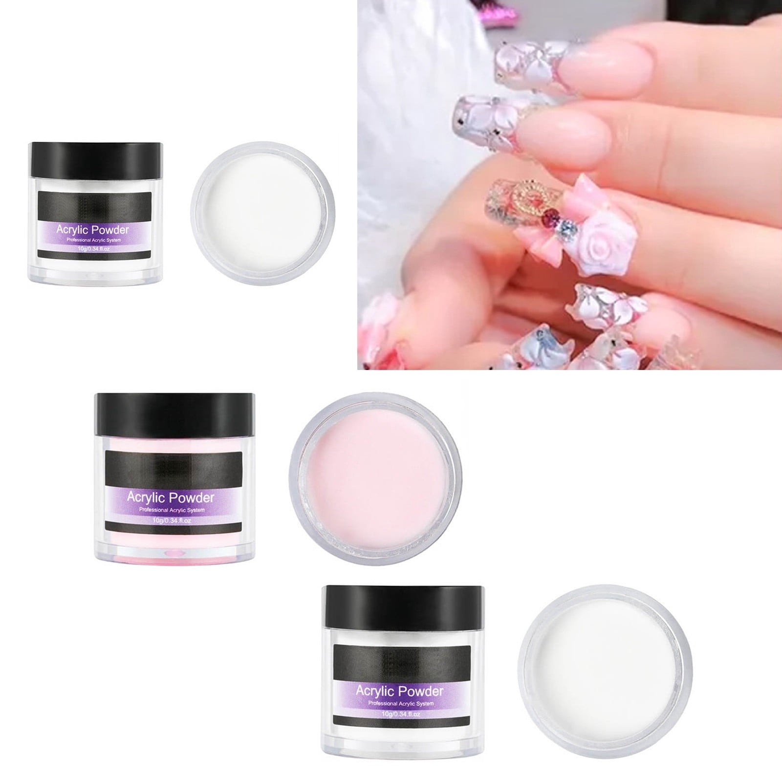 Lip Gloss Glitter Packets Nail Forms Extra Long Nails Mauve Nail Brush Size 16 Oval Nail And Brushes for Nails Nail for Coffin Nails Rose Nail Glitter Nail Kits with Everything And Practice Hand 20