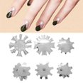 thumbnail image 4 of Peahefy Nail Form Cutter Clipper,Nail Template Tools,6pcs Nail Art Edge Trimmer Nail Form Cutter Clipper Styling Nail Template Tools, 4 of 8
