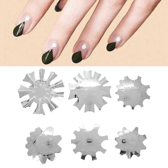 Cortador de Forma de Unas, Herramientas de Plantilla de Unas de Peinado Forma de Umas, Borde de Arte de Umas de Moda, Para El Salón de Unas Belleza de Unas Use Unas Diy