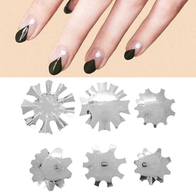 Cortador de Forma de Unas, Herramientas de Plantilla de Unas de Peinado Forma de Umas, Borde de Arte de Umas de Moda, Para El Salón de Unas Belleza de Unas Use Unas Diy