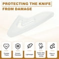 thumbnail image 3 of Knife Tip Protector Cover, Plastic Blade Tip Guards for Kitchen Knife Tip Protection Sleeve 0.43" x 1.14", 3 of 6