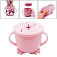 thumbnail image 3 of Taza de cuenco de comida de alimentación de aprendizaje para bebé capacidad de 150ml de de aperitivos de silicona con CUTICAT  Comedero para bocadillos, 3 of 8