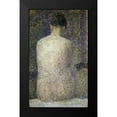 thumbnail image 2 of Seurat, Georges 12x18 Black Modern Framed Museum Art Print Titled - Pose From The Back, 2 of 5