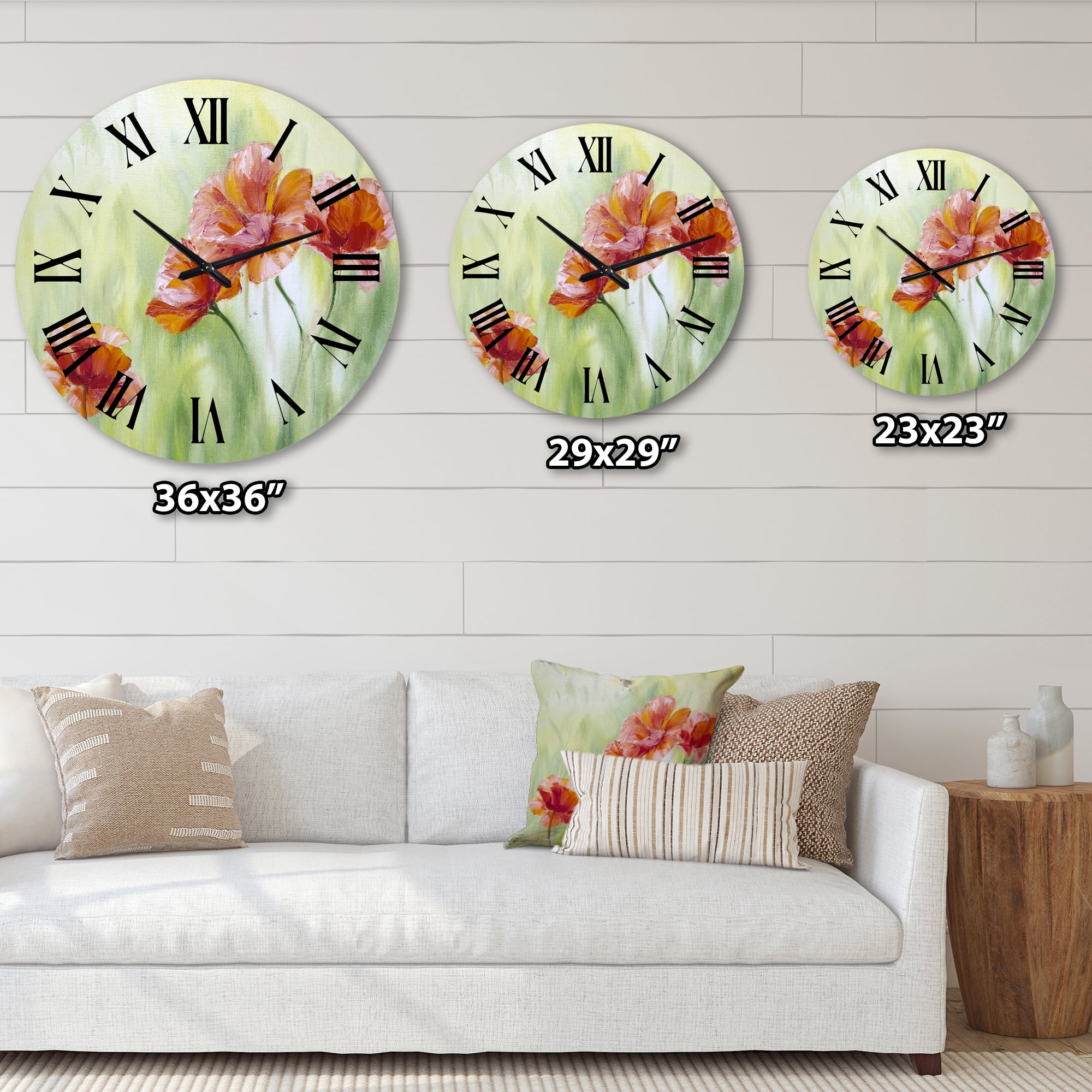 Designart 1 in Quartz Traditional Wall Clock