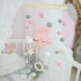 thumbnail image 4 of Hanging Baby Mobile Rattle Photography Props Crib Accessories Bed Bell Baby Crib Pink, 4 of 6