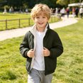 thumbnail image 5 of Boy Winter Sherpa Jacket Winter Fall Jacket Size 7-8 Years, 5 of 6