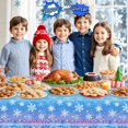 thumbnail image 2 of Mantel Litmitfu Winter Snowflake de plástico 137 x 274 cm, 2 unidades, 2 of 7