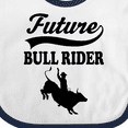 thumbnail image 4 of Inktastic Future Bull Rider Rodeo Riding Boys Baby Bib, 4 of 4