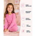 thumbnail image 5 of dELiA*s Girls Thermal Underwear Set Waffle Knit Shirt and Long Johns (2T-16), Lavender/White/Medium Pink, 5 of 7