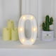 thumbnail image 5 of Bearachild Ceremonia de boda Aniversario Número en forma de luz Lámpara de números portátil con pilas Decoración de la fiesta del hotel de la oficina Kits de decoración para fiestas Número 0 Bearachild HA074859-01, 5 of 6
