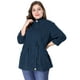 thumbnail image 4 of Chaqueutilitarcon cordón cuello alto talgrande pamujer Azul Oscuro XXL, 4 of 6