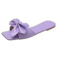 thumbnail image 1 of Chaussures Plates Décontractées pour Femmes avec Nœud Papillon, Tongs de Plage, 1 of 2