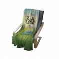 thumbnail image 4 of Birthday Soft Flannel Fleece Throw Blanket, Sincere Greeting Message on a Blurred Background Celebration Theme, Cozy Plush for Indoor and Outdoor Use, 70" x 90", Turquoise Green Yellow, by Ambesonne, 4 of 6
