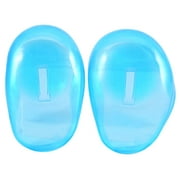 Yosoo 2pcs garde en plastique de protection d'oreille bleue de bouclier anti-souillure protège des protège-oreilles du colorant, couverture d'oreille en plastique, couverture d'oreille