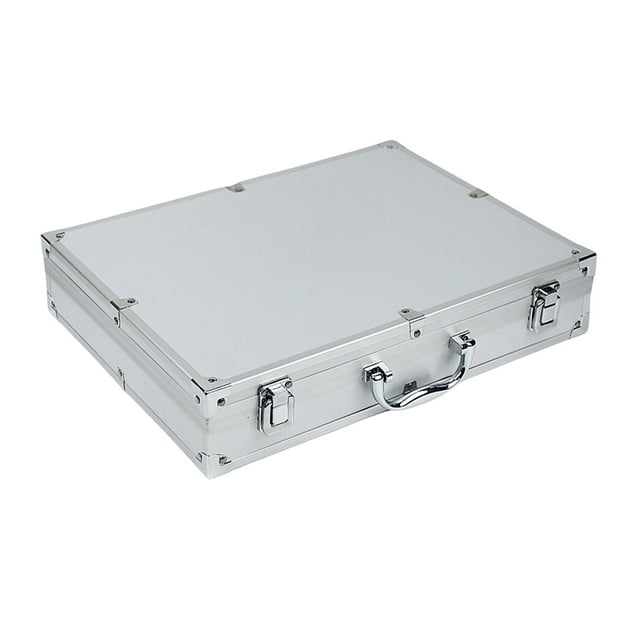 DYNWAVECA Aluminum Alloy Tool Box Carry Case Briefcase with Handle Multipurpose Sturdy Organizer Carrying Suitcase for Warehouse Travel