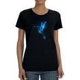 thumbnail image 1 of Neon Colibri Shaped T-Shirt Women -Image by Shutterstock, Female Large, 1 of 4