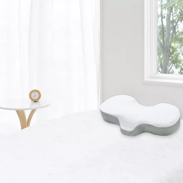 Memoria de Espuma Uterus Cuello Almohada Silueta Sueño Almohada, Durmiente CH Mercen Reducir, Transpirable - Baoblaze almohada cervical