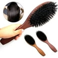 thumbnail image 6 of WEISIPU Bamboo Hair Brush for Massaging Scalp，Natural Bamboo Bristles Detangling , Anti-Static，for All Hair Types, with Ergonomic handle, 6 of 8