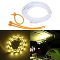 thumbnail image 3 of Cuerda de luces LED portátil 1,5M Tira de luces flexibles impermeables Luces de camping Cadena para emergencias al aire libre Mochilero Jardín Amarillo cálido Sharpla luz de tira de tienda, 3 of 8