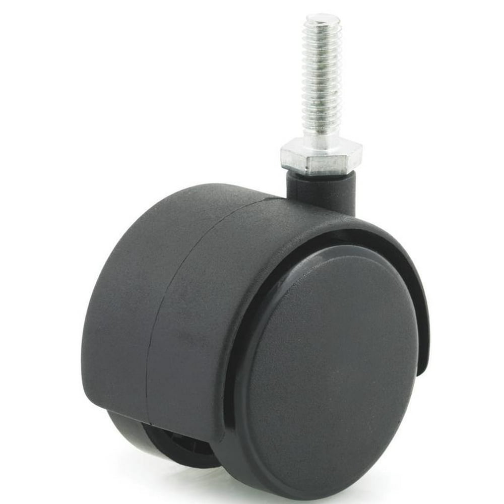 dh casters ct20t1bk swivel twin wheel furniture caster, 2 in dia, 85