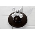 thumbnail image 4 of Kingston Brass KS3035PX  Single-Handle Three-Way Diverter Valve with Round Trim Kit, Oil Rubbed Bronze, 4 of 9