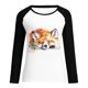 thumbnail image 4 of Moda mujer primavera otoño Color a juego impreso manga larga cuello redondo Casual camisetas Pompotops  gfhjh18474, 4 of 5