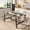 Rustic Pear, variant on Industrial Dining Table for 4-6 People, 63" Long Wooden Kitchen Table with Sturdy Metal Frame & Rustic Brown Finish - Seats 4 Rectangular Counter for Dinner, Kitchen, Dining Room - Brown
