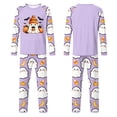 thumbnail image 4 of Family Halloween Pajama Set Long Sleeve Crew Neck, Soft Halloween Family Pajamas with Ghost Pumpkin Print, Spooky Matching Halloween Pajamas Sleepwear, 4 of 4