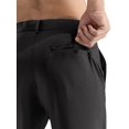 thumbnail image 6 of MIER Men's Flat Front Stretch Golf Shorts, 7 Inch Lightweight Shorts with 4 Pockets for Travel Hiking Casual, Black, 40W x 9L, 6 of 7